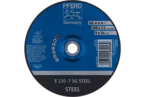 Круг зачисний 230*7,2*22 SG STEEL сталь