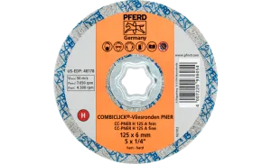 Круг 125*6 CC-PNER H 125 A F система COMBICLICK для шліфування нерж.