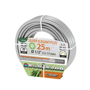Шланг поливальний 1/2" 25 CLABER Silver Elegant Plus ультралегкий \Made in Italy\