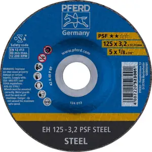 Круг відрізний 125*3,2*22мм PSF STEEL сталь