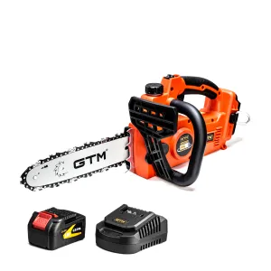 Пила акумуляторна ланцюгова GTM CS18/250BL 18V шина 25см \ КОМПЛЕКТ: акум.4Ah+зарядне
