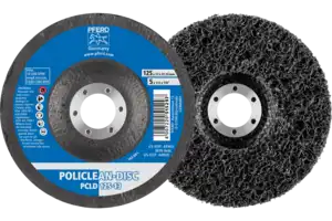 Круг зачисний 125*22 пористий POLICLEAN нерж. сталь