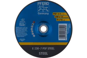 Круг зачисний 230*7,2*22 PSF STEEL сталь, чавун