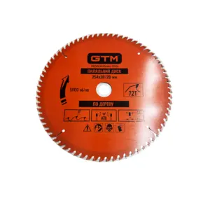Диск пиляльний по дереву 254*30*z=72