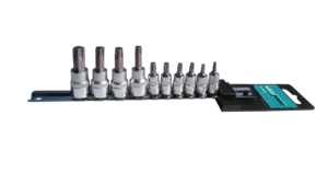 Набір головок зі вставкою Torx 1/4" і 3/8" 10од. на планці