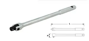 Вороток 1/4" з карданом 150мм