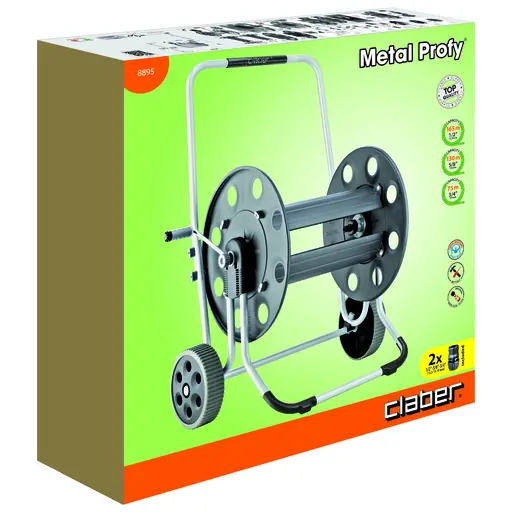Фото №4 - Візок для шлангу Metal Profy 1/2"-165м, 3/4"-75м
