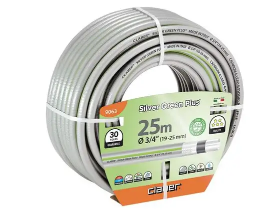 Фото №2 - Шланг поливальний 3/4" 25м CLABER Silver Green Plus \Made in Italy\