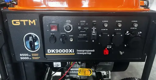 Фото №4 - Генератор бенз. інверторний GTM DK9000Xi 9,0кВт(макс)/8,5кВт(ном), руч.та ел. старт/ Колеса