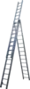 Фото №1 - Драбина 3-секц. розкл. 3*15сх. 4,0-9,45м VHR P мет.розтяжка