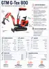 Фото №2 - Мініекскаватор гусеничний GTM G-Tex 800 800кг/1,4м гл.копання/дизель 10,2к.с Фото №2 - Мініекскаватор гусеничний GTM G-Tex 800 800кг/1,4м гл.копання/дизель 10,2к.с