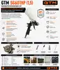Фото №2 - Фарборозпилювач SG601HP 1,5мм-сопло, в/б-0,6л пласт., 3 бар, 85-230л/хв