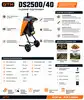Фото №2 - Подрібнювач садовий DS2500/40, 220В, 2500Вт, гілки до 40мм, ножі Фото №2 - Подрібнювач садовий DS2500/40, 220В, 2500Вт, гілки до 40мм, ножі